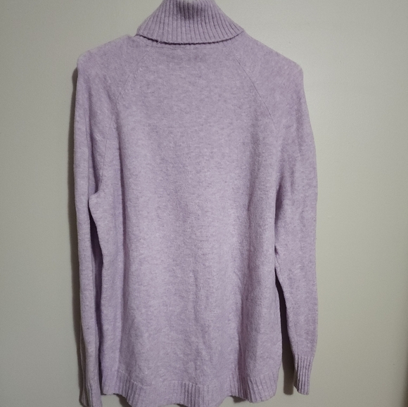 Turtleneck Sweater Long Sleeve Knit Pullover Casual Comfy Purple‎ Size Unknown - Picture 1 of 5